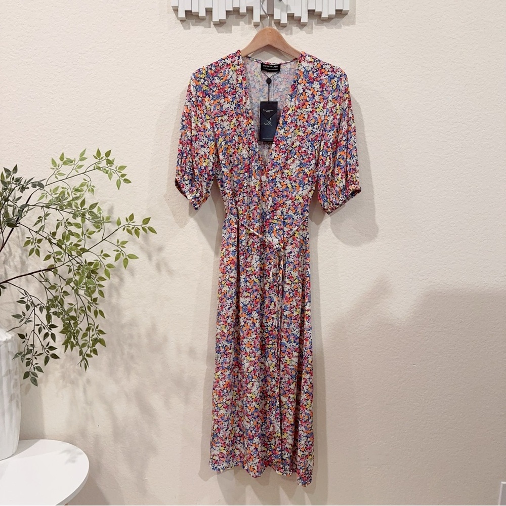 Wild Floral Button Front Midi Dress Fearless | The Fifth Label - Picture 4 of 11
